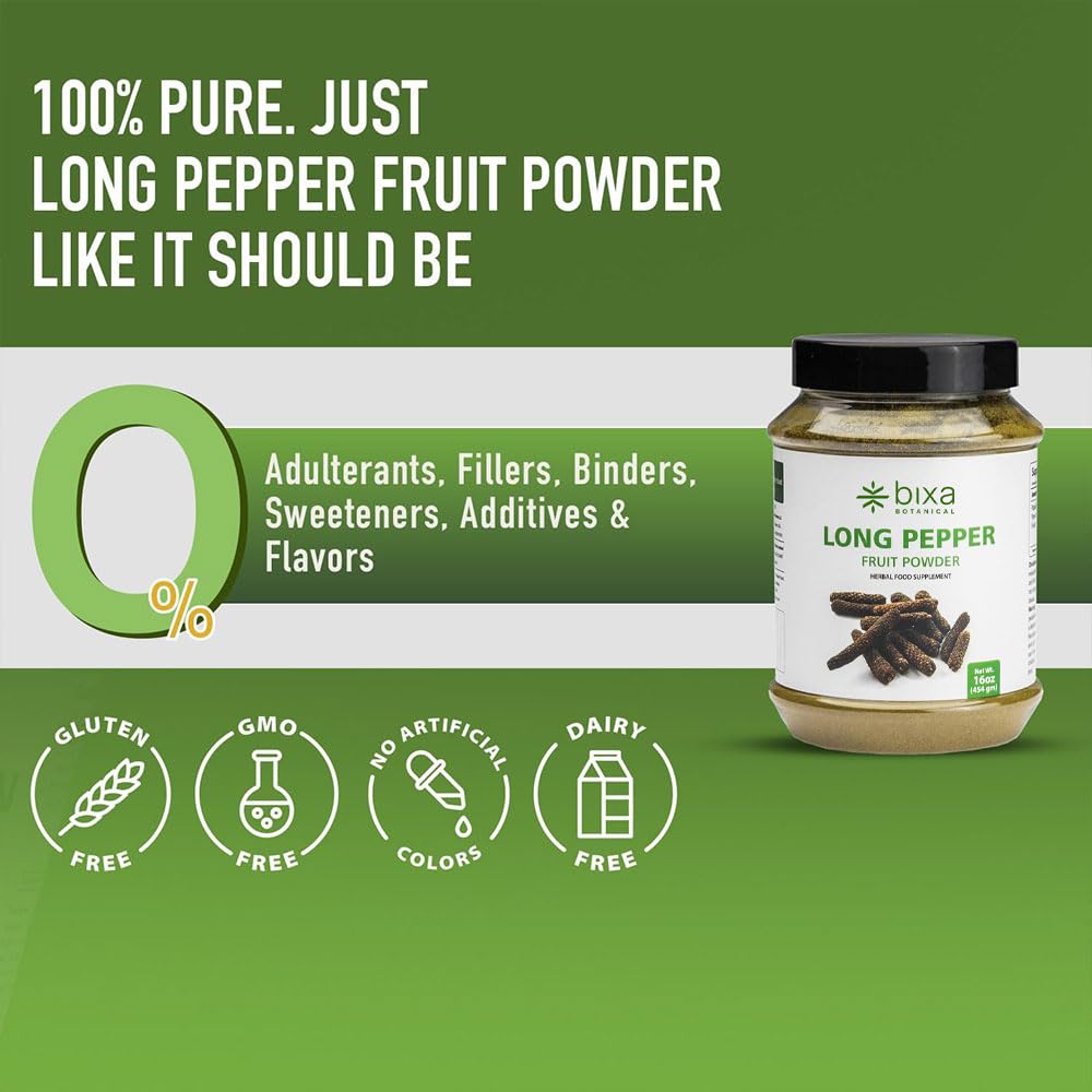 bixa BOTANICAL Pippali Powder 454g nutritional information