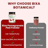 bixa BOTANICAL Pomegranate Peel Powder on a kitchen counter