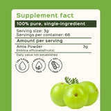 bixa BOTANICAL Pure Amla Powder 200g with spoon