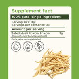 Bixa Botanical Safed Musli Root Powder close-up