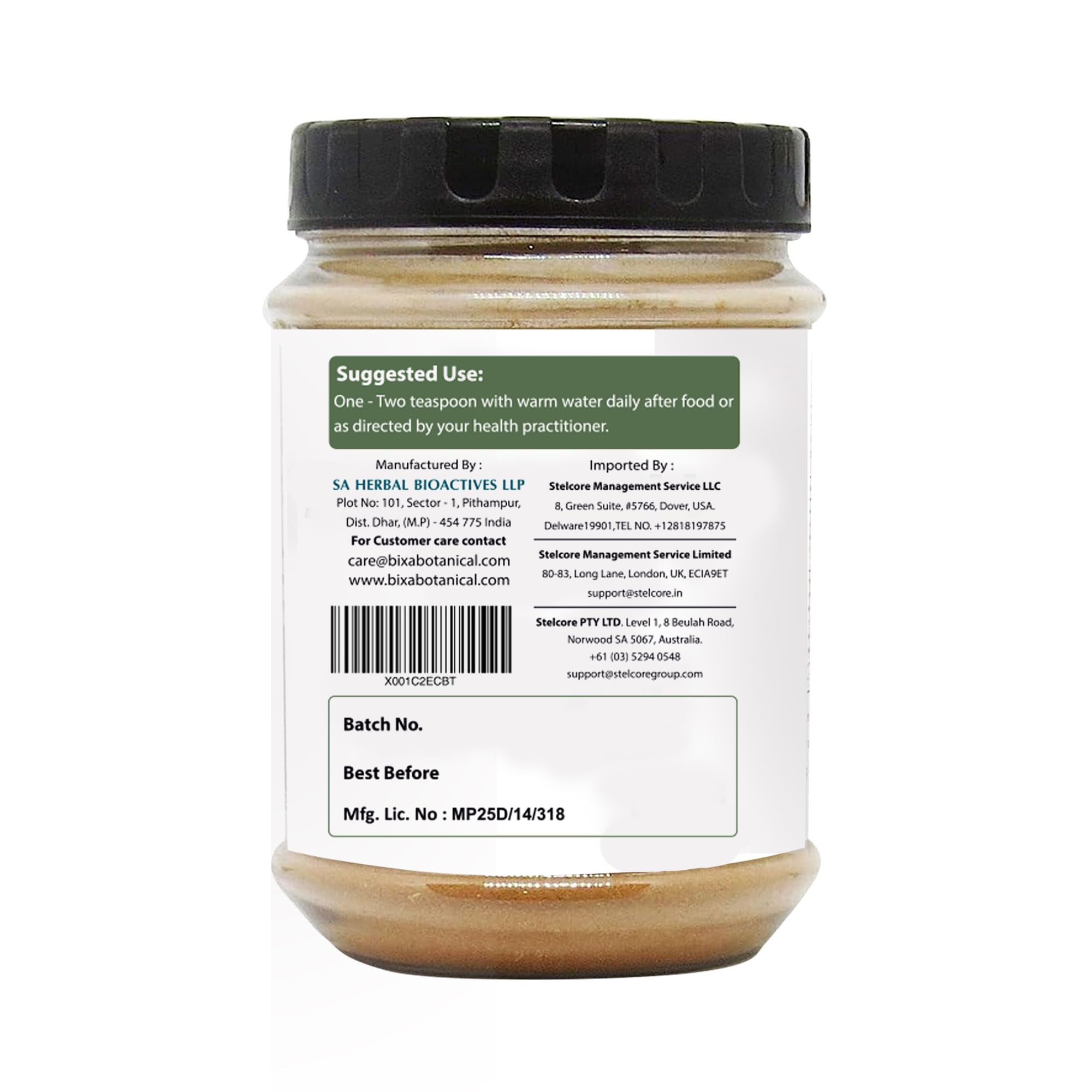 Bixa Botanical Safed Musli Root Powder with milk and spices