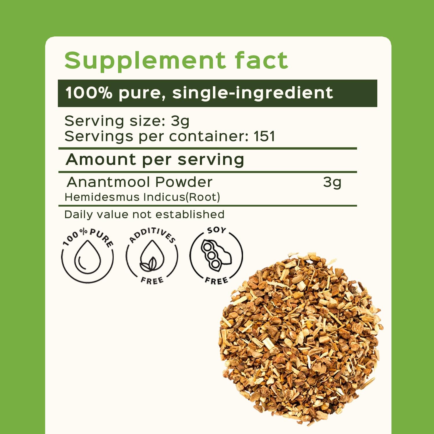 bixa BOTANICAL Sarsaparilla Root Powder with rose water for use