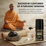 bixa BOTANICAL Shilajit Supplement bottle with natural background