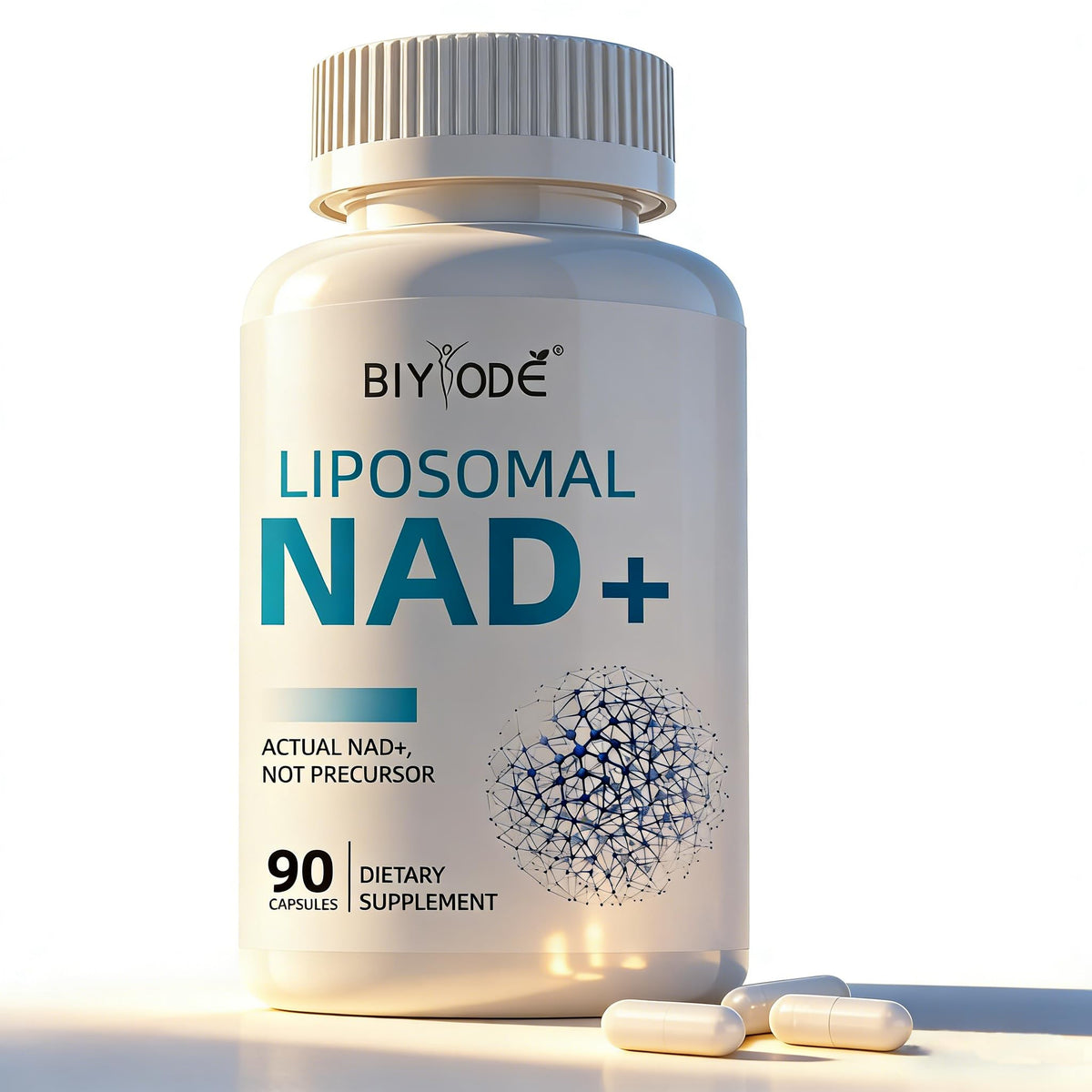 BIYODE Resveratrol Supplement 500mg Nicotinamide Riboside front view