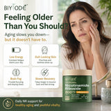 BIYODE Resveratrol Supplement 500mg on a wooden table
