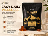 BIYODE Shilajit Gummies close-up of gummy texture