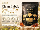BIYODE Shilajit Gummies on a wooden table