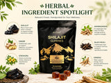 BIYODE Shilajit Gummies with ingredients displayed