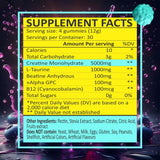 BIZYAC Creatine Monohydrate Gummies nutritional information