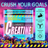 BIZYAC Creatine Monohydrate Gummies with a measuring spoon