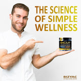 BIZYAC Shilajit Gummies back view packaging