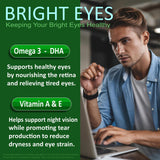 BIZYAC Vegan Omega-3 Algae Oil 1100mg on a wooden table