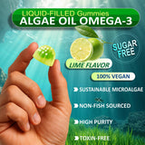 BIZYAC Vegan Omega-3 Algae Oil 1100mg side view