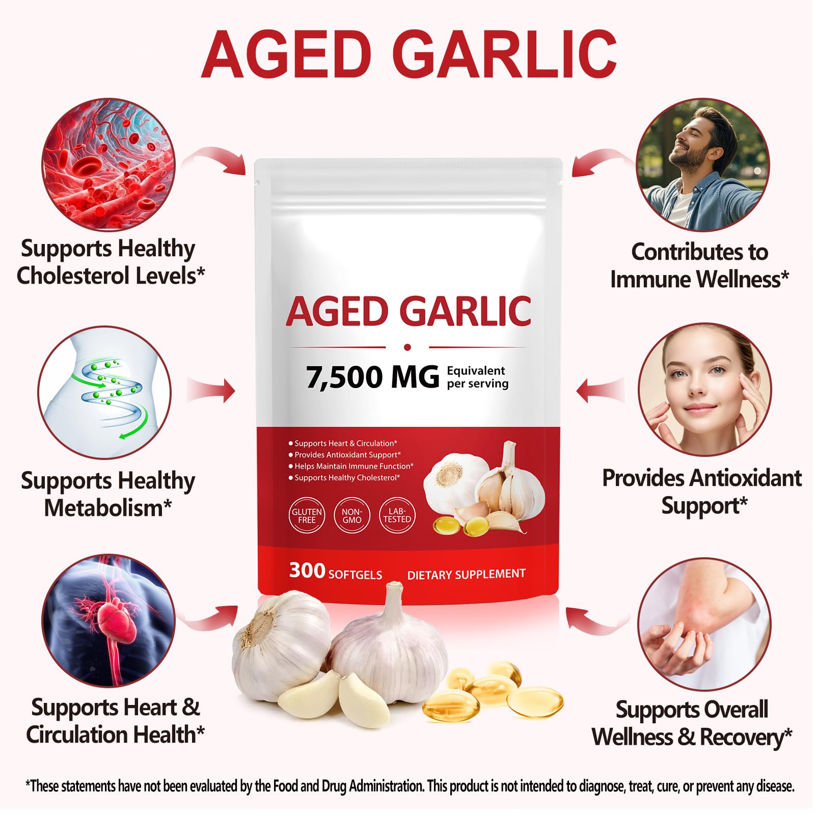 BKKTfBWK Garlic Supplement 15:1 Aged Extract packaging