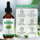 BKKTfBWK Organic Lemon Balm Extract Drops packaging