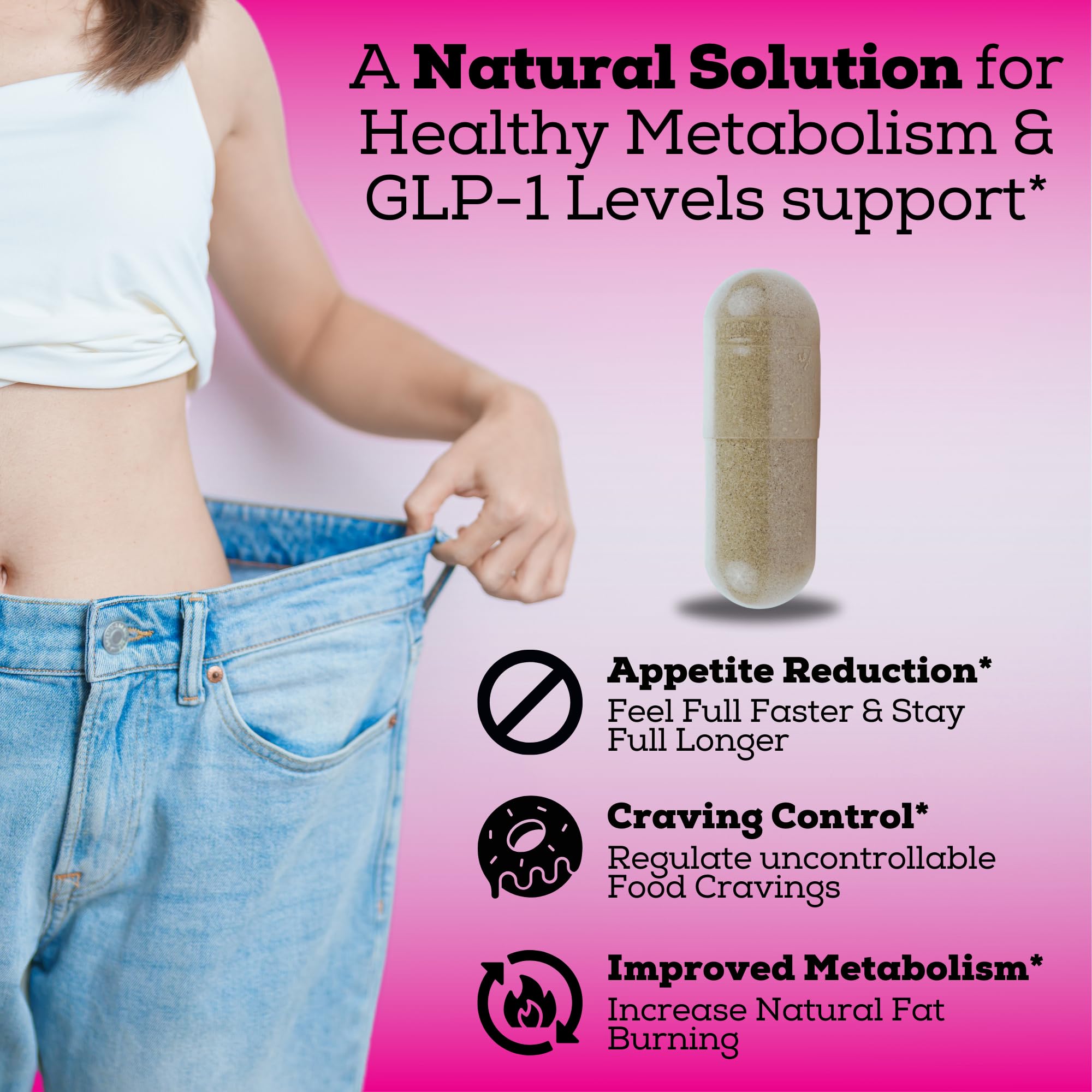 Black Forest 5 in 1 GLP-1 support supplement bottle with label