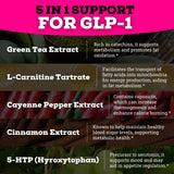 Black Forest 5 in 1 GLP-1 support supplement with measuring spoon