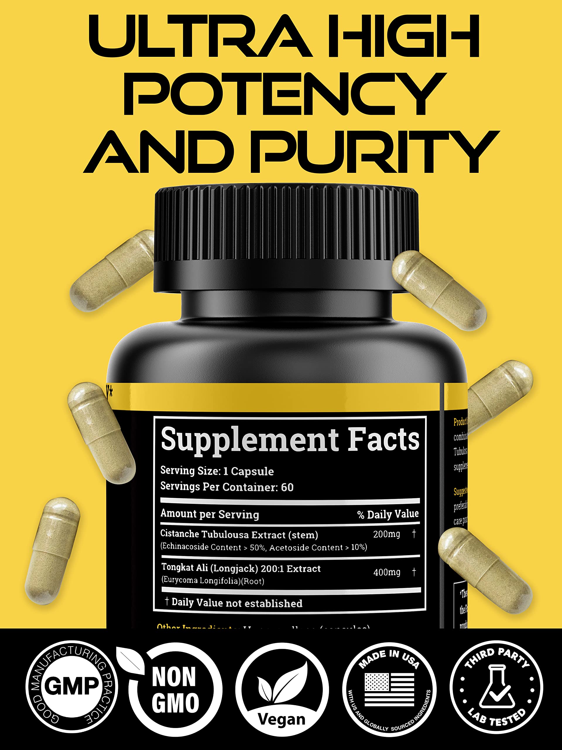 Black Forest Cistanche & Tongkat Ali supplement ingredients list