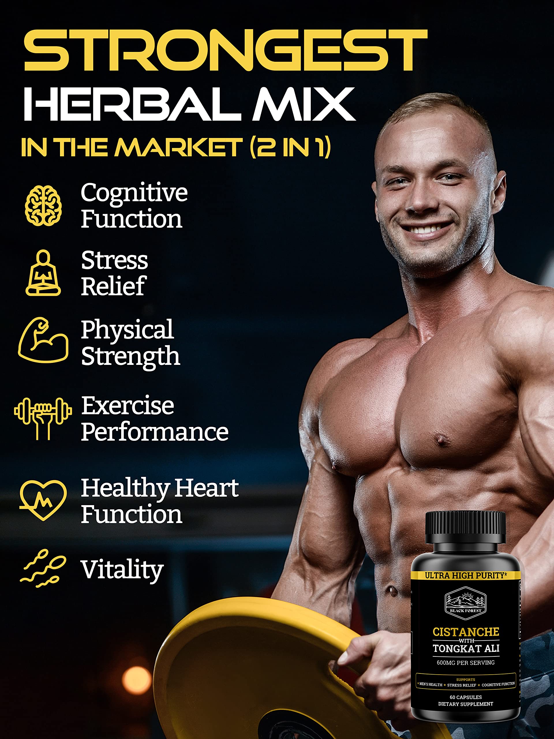 Black Forest Cistanche & Tongkat Ali supplement usage instructions