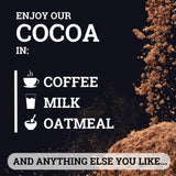 Black Forest High Flavanol Cocoa Powder mixed in a smoothie