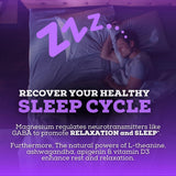 Black Forest Magnesium Sleep Aid back view showing nutritional information