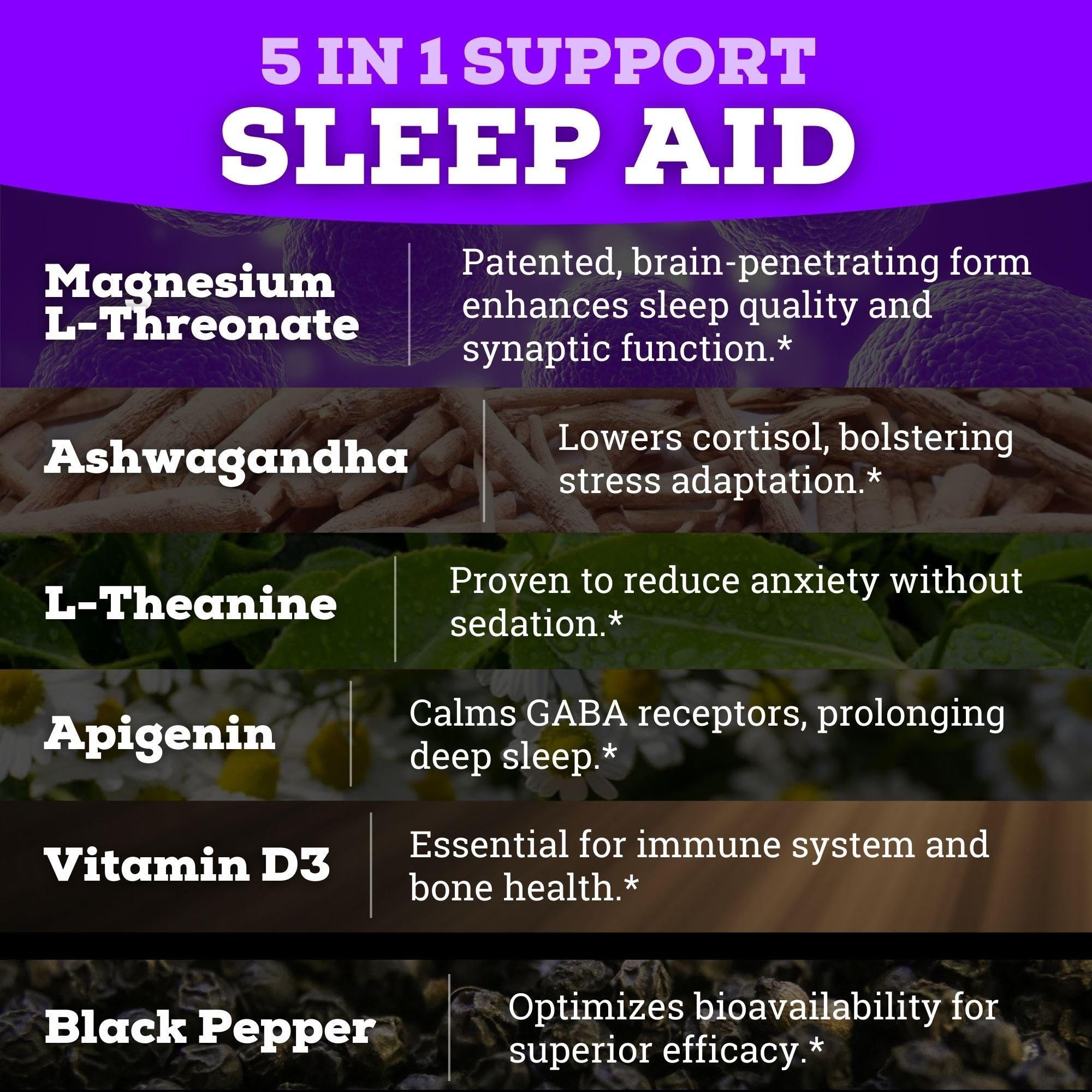 Black Forest Magnesium Sleep Aid capsules in a bowl