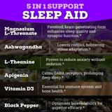 Black Forest Magnesium Sleep Aid capsules in a bowl
