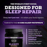 Black Forest Sleep Cocoa 380g powder in a cup