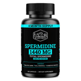 Black Forest Spermidine Supplement bottle front view with 120 capsules