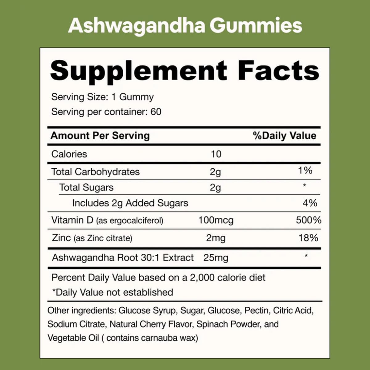 Black Girl Vitamins Ashwagandha + Zinc Gummies side view