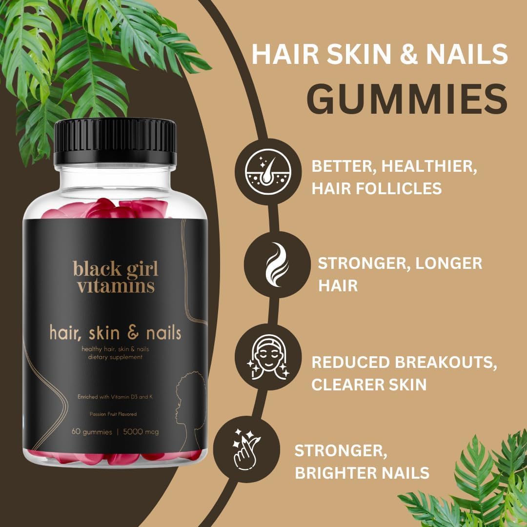Black Girl Vitamins Biotin Gummies close-up of gummies