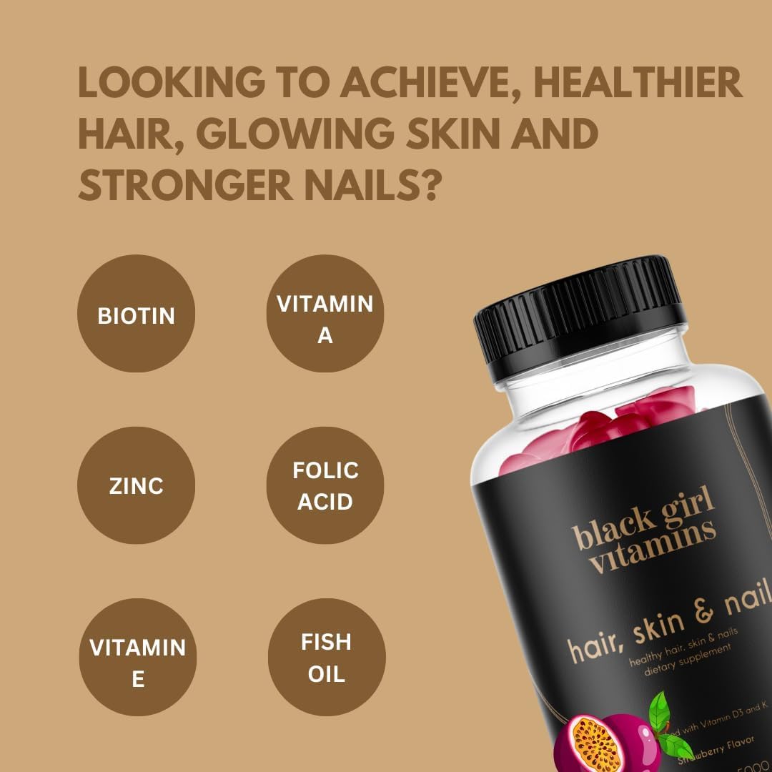 Black Girl Vitamins Biotin Gummies ingredients list