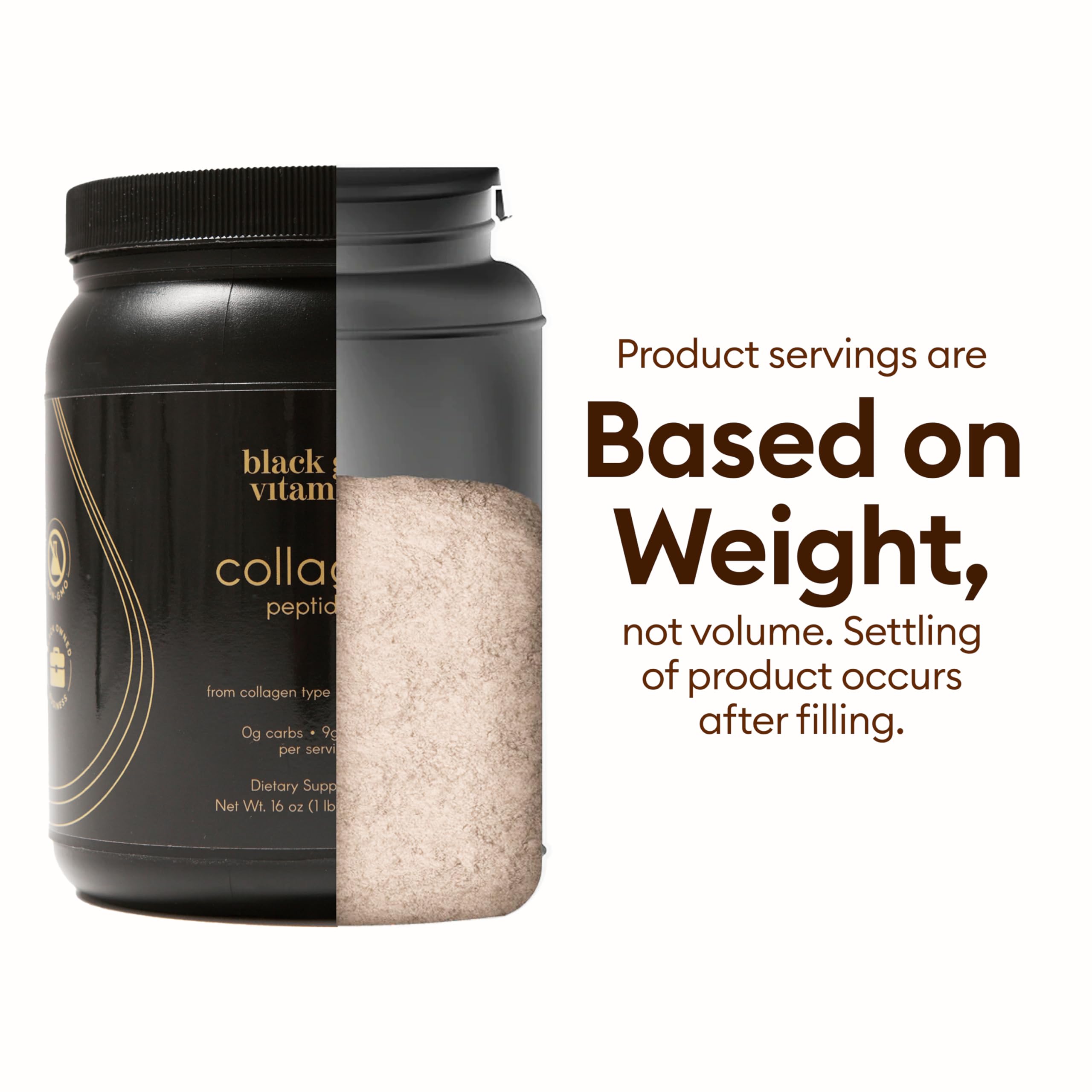 Black Girl Vitamins Collagen Powder 567g packaging