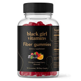 Black Girl Vitamins Daily Fibre Gummies front view with packaging