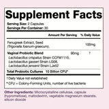 Black Girl Vitamins Her Balance Probiotic 50g back view
