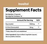 Black Girl Vitamins Inositol capsules in a hand