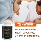 Black Girl Vitamins Inositol capsules on a wooden table