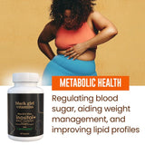 Black Girl Vitamins Inositol supplement side view with label