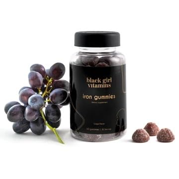 Black Girl Vitamins Iron Gummies packaging details