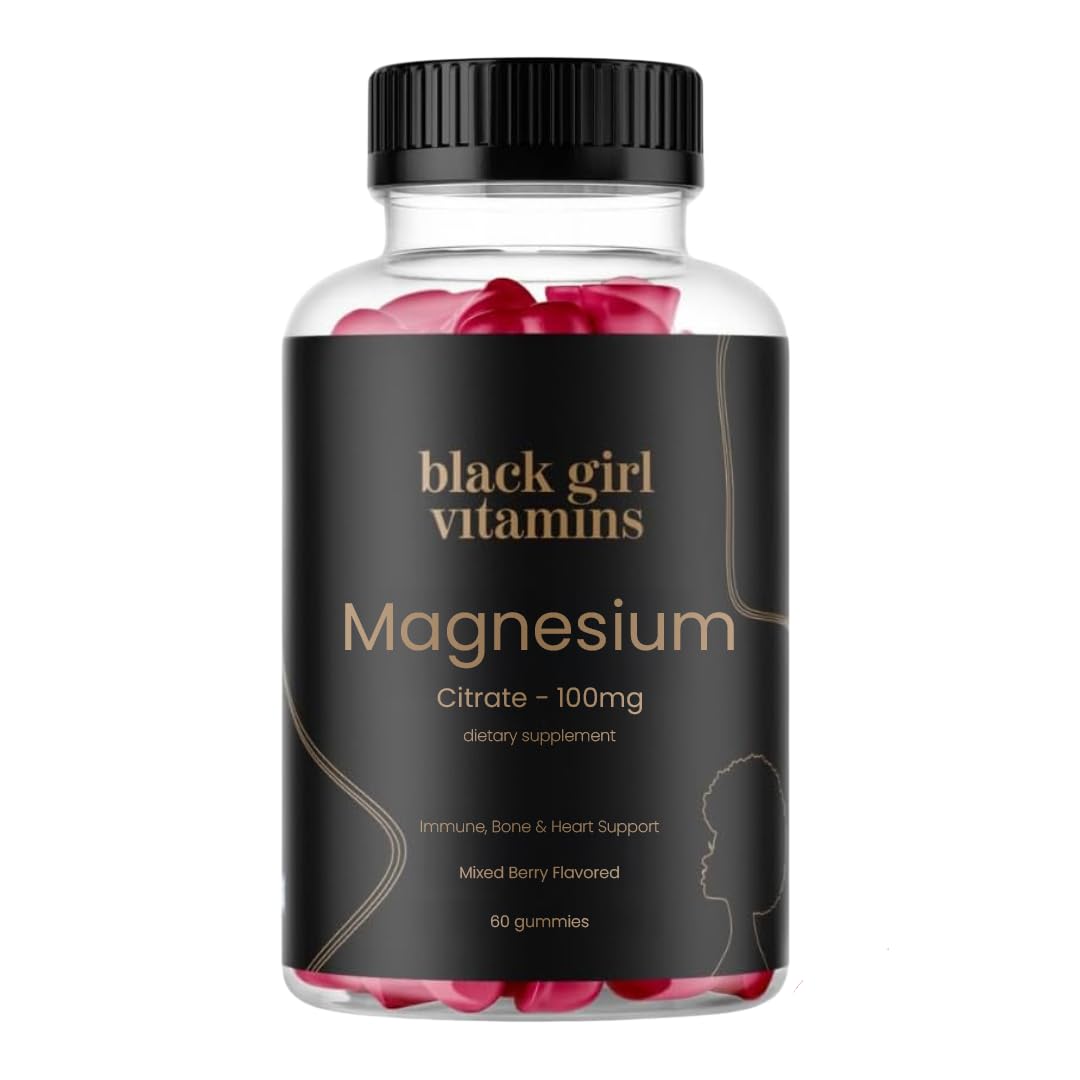 Black Girl Vitamins Magnesium Citrate Gummies front view