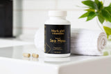 Black Girl Vitamins Sea Moss Capsules in a lifestyle setting