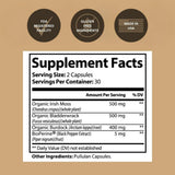 Black Girl Vitamins Sea Moss Capsules side view