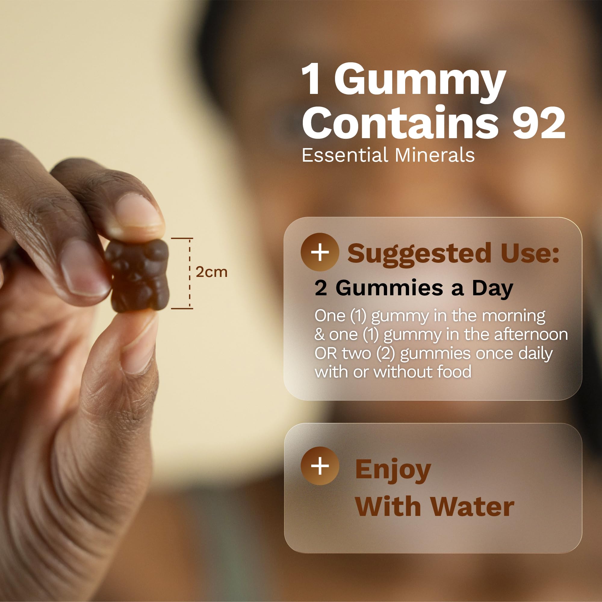 Black Girl Vitamins Sea Moss Gummies close-up of gummies