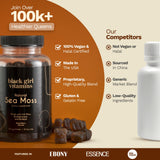 Black Girl Vitamins Sea Moss Gummies showing ingredients list