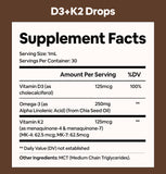 Black Girl Vitamins Vitamin D3 K2 Drops 82g back view