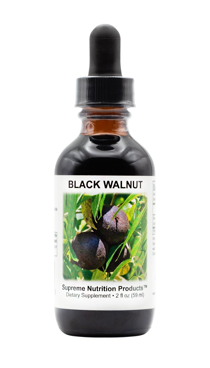 Black Walnut Tincture 57g front view with label