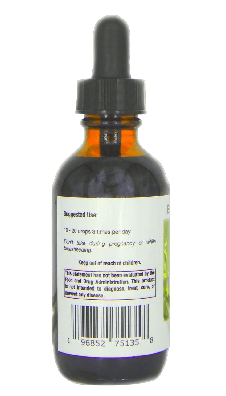 Black Walnut Tincture 57g packaging with ingredients