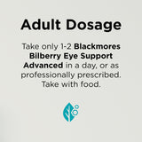 Blackmores Bilberry Extract Supplement 50g side view