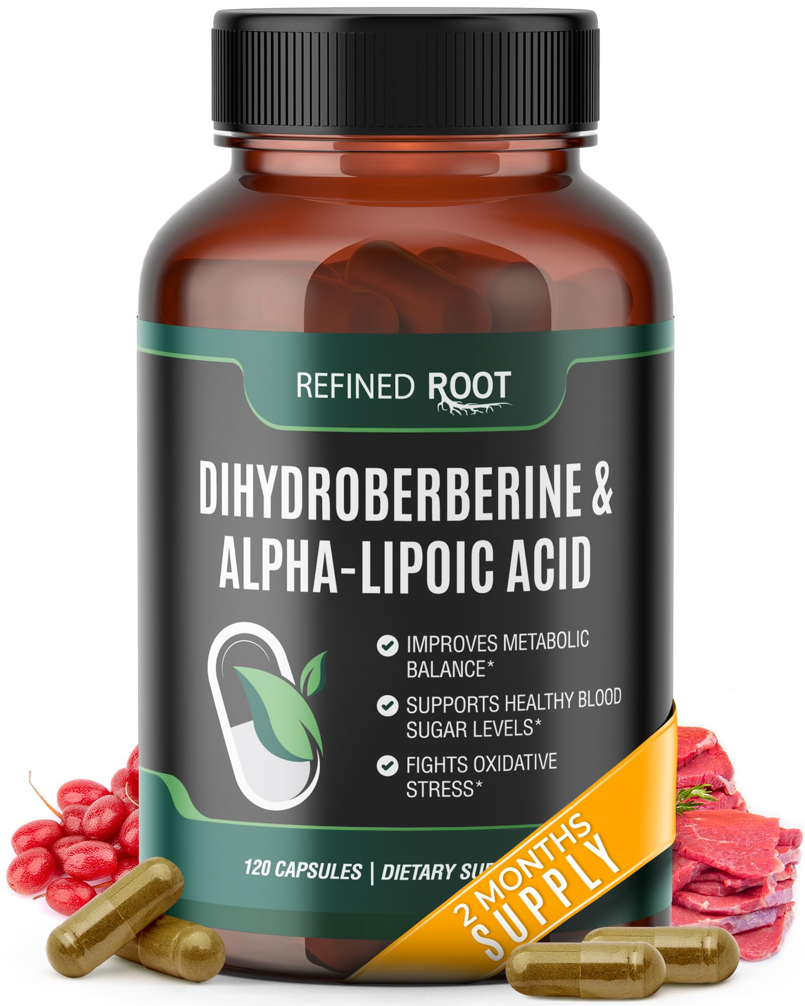 Blast Supplements Dihydroberberine with Alpha Lipoic Acid front view