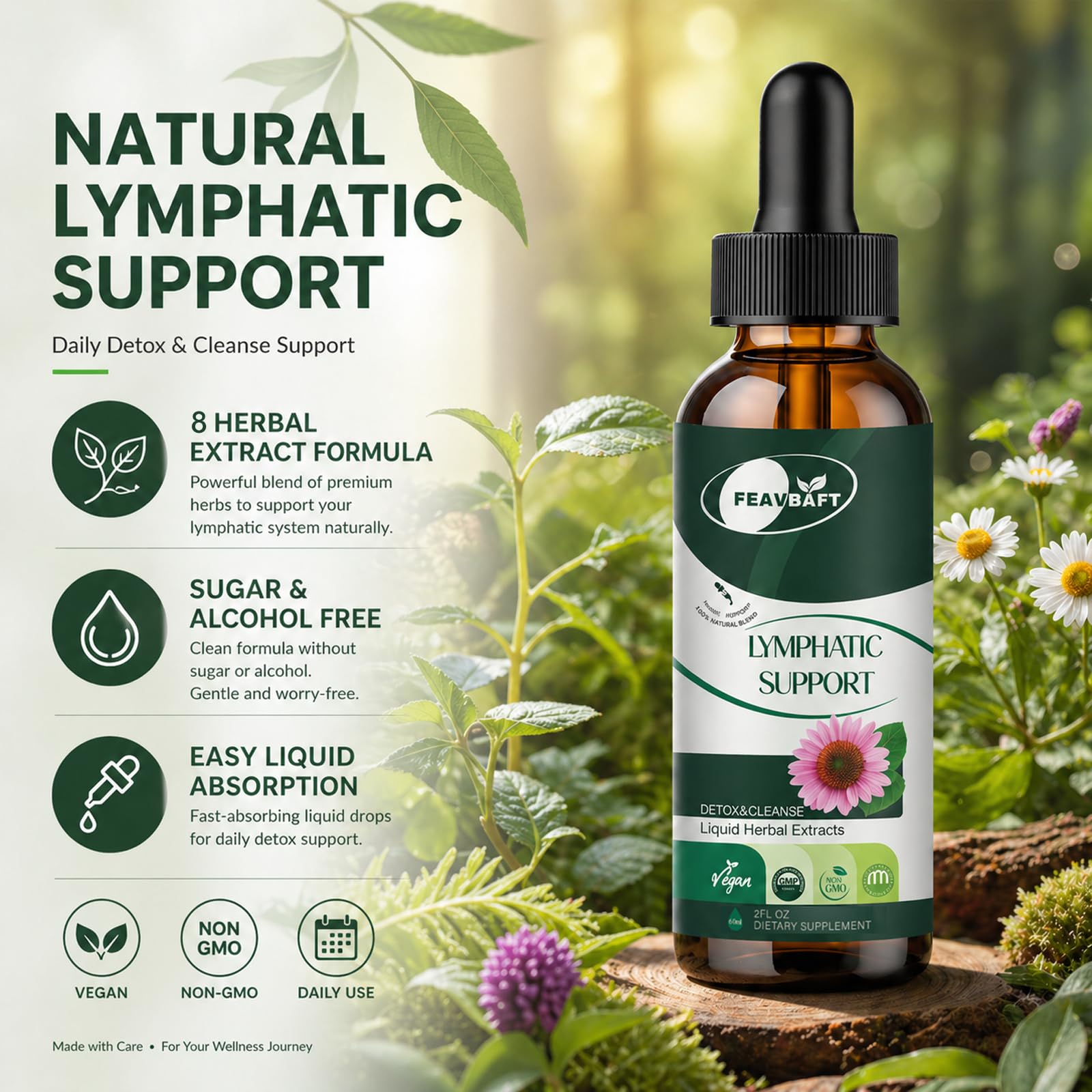 BLENSTCS Echinacea Liquid Drops dropper close-up